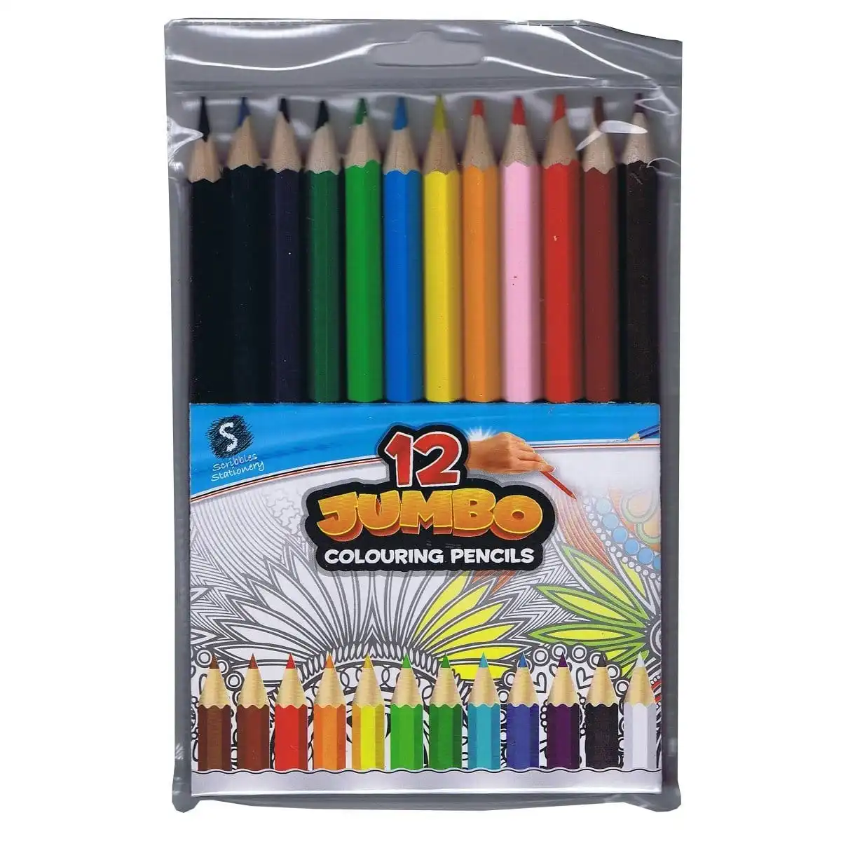 Scribbles Jumbo Pencils 12 Pack