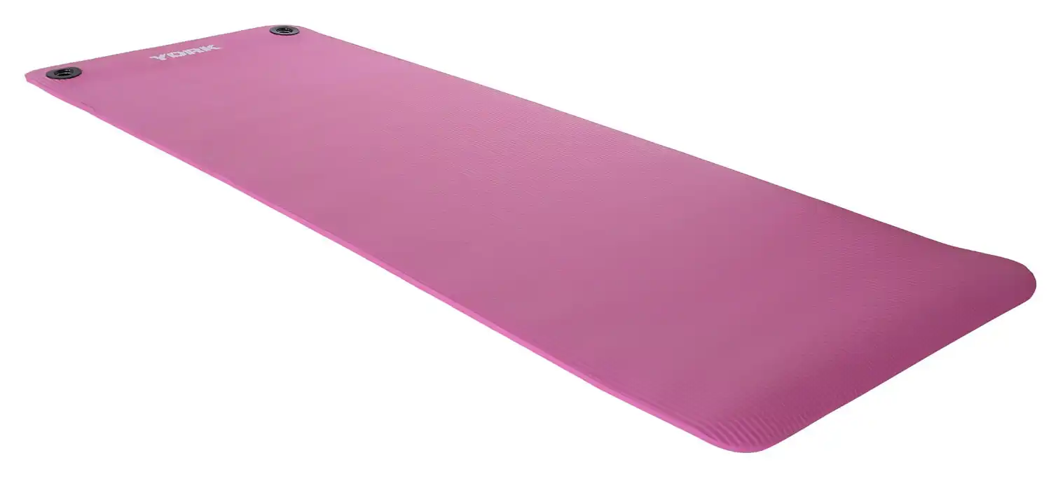 York NBR Yoga Mat w/ two grommets (Pink)