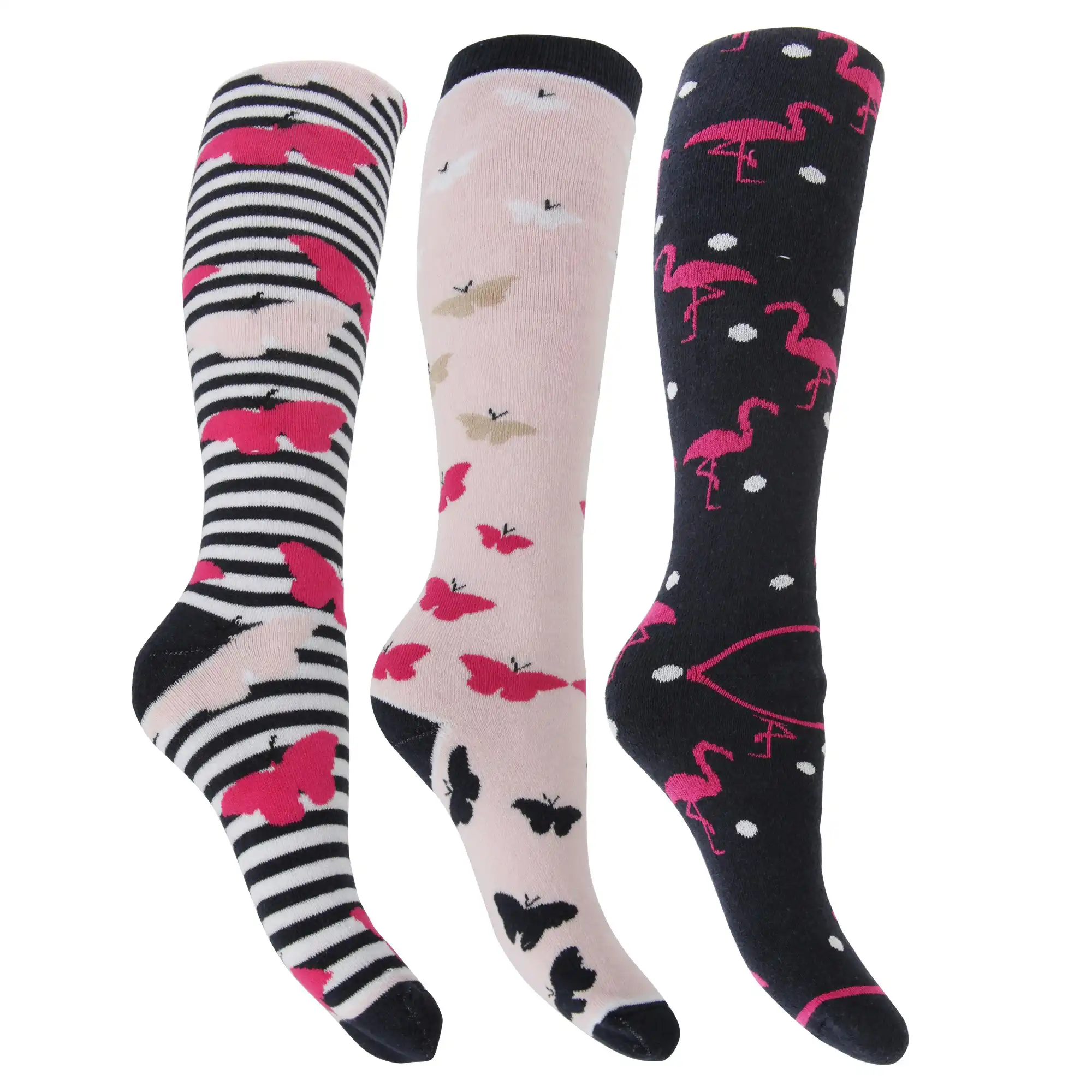 Womens/Ladies Hyperwarm Long Welly Socks (3 Pairs)