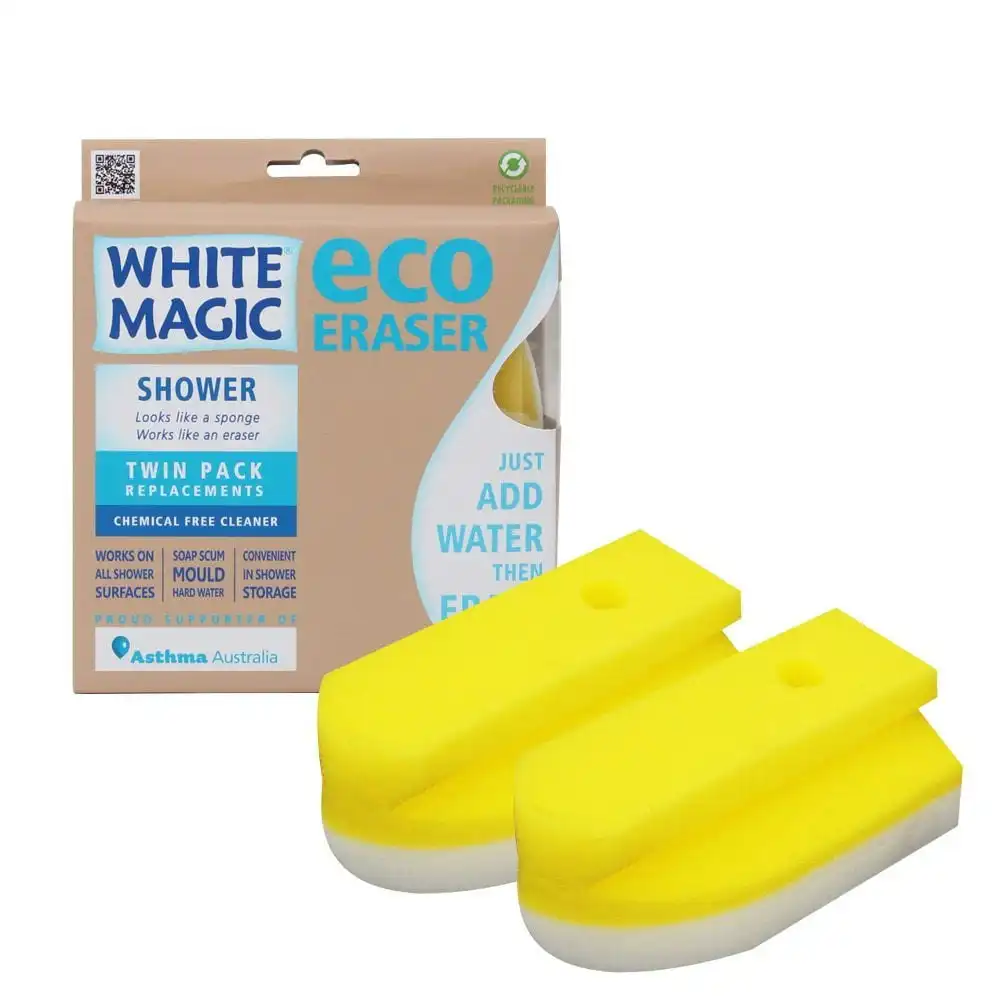 White Magic Shower Eraser Sponge Refill (2 Pack)