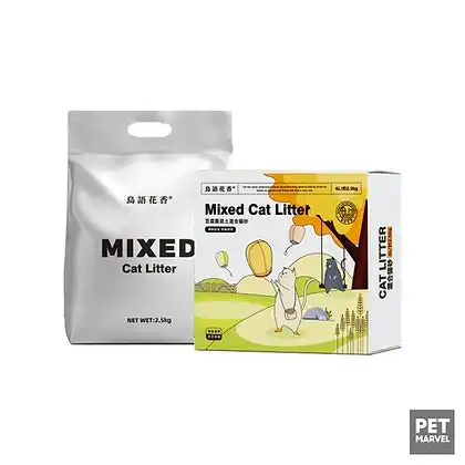 12.5kg Pet Marvel Mixed Tofu Cat Litter - 30ltr