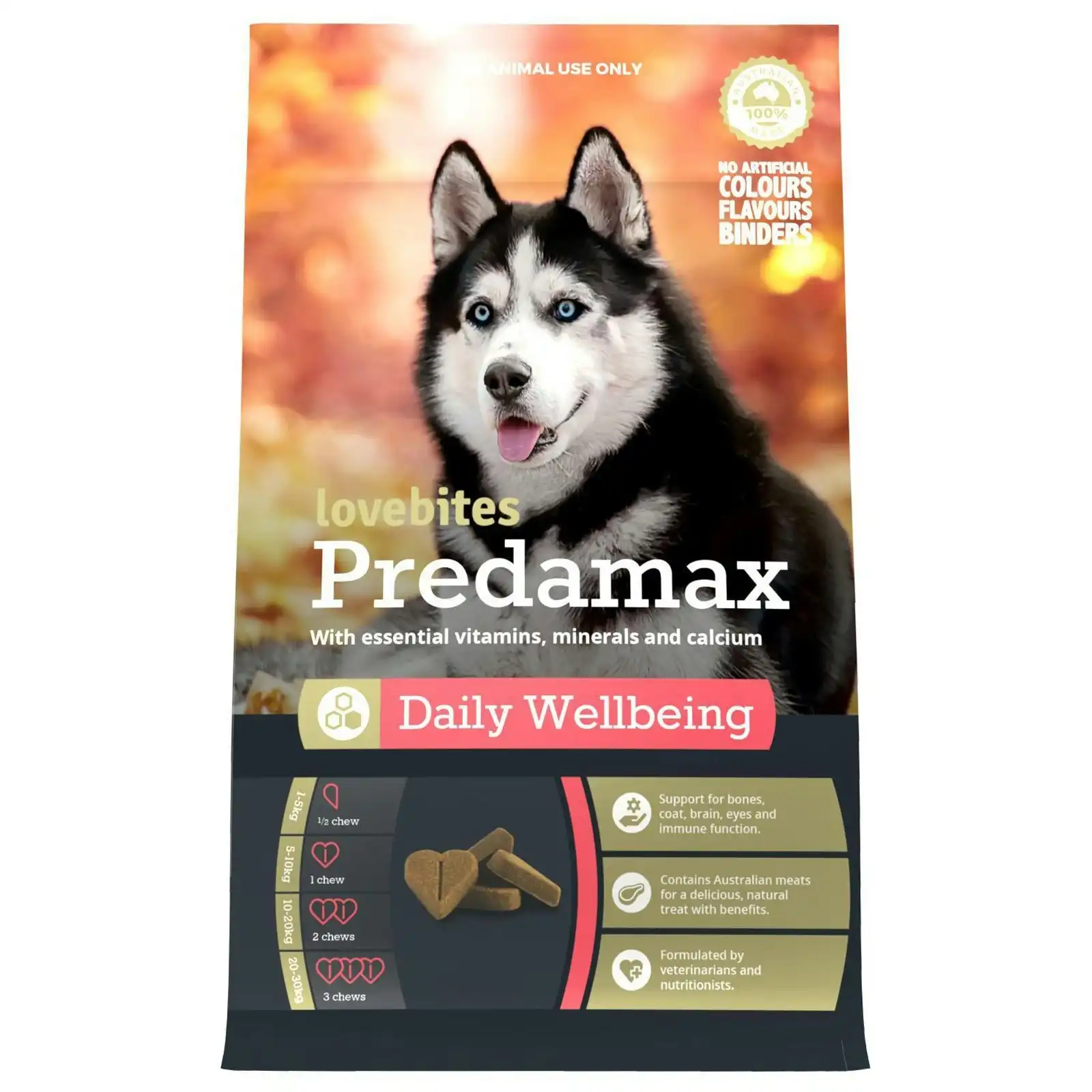Vetafarm Lovebites Predamax Chews 60 Pack