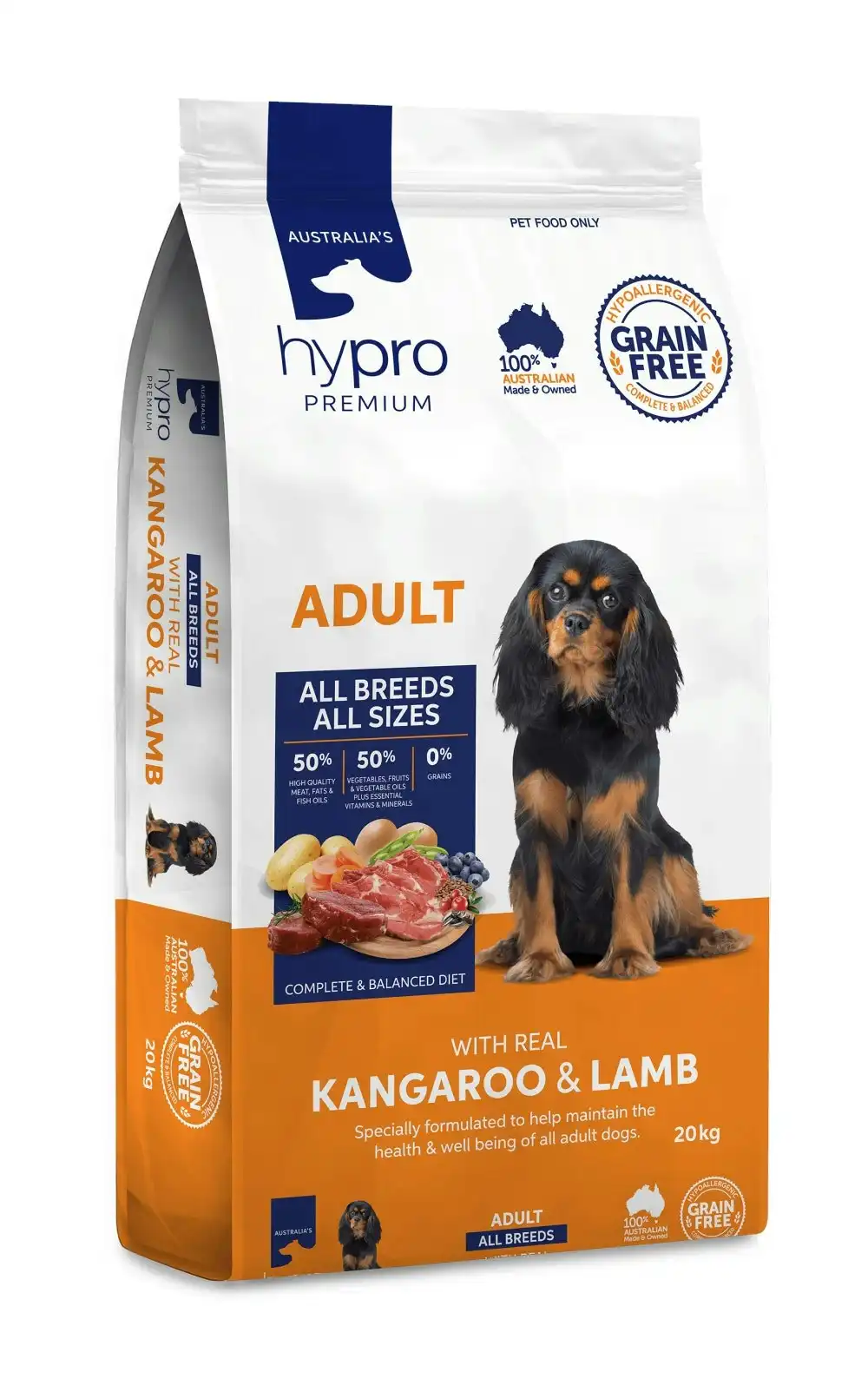 Hypro Premium Grain Free Kangaroo & Lamb Dry Dog Food 20kg