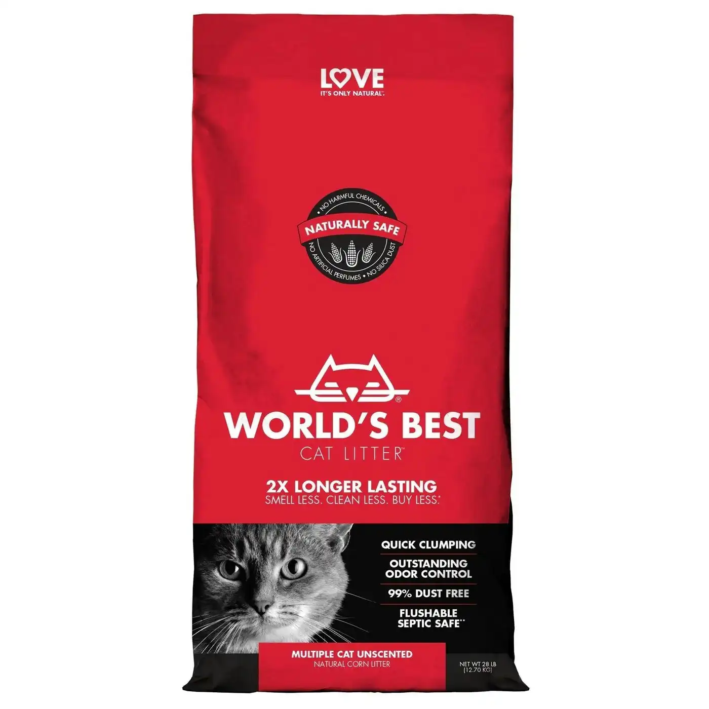 Worlds Best Multiple Cat Clumping Cat Litter 12.7kg