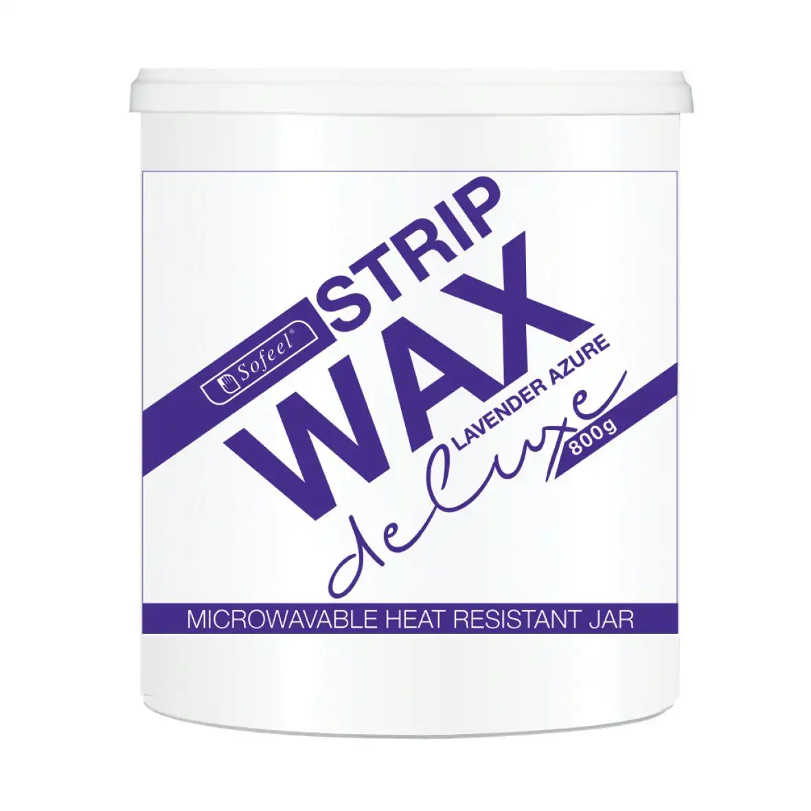 Sofeel Strip Wax Deluxe Lavender Azure Scent Dark Blue Synthetic Shimmer Resin 800g