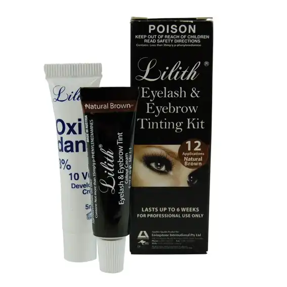 Lilith Eyelash Tint Kit Brown Tint & Creme Oxidan 5mL