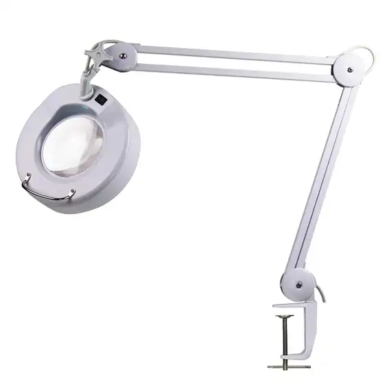 Livingstone Magnifying Beauty Examination Lamp with Clamp 2.25x Magnification Bulb Included