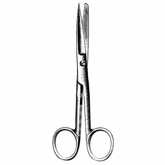 Livingstone Nurses Surgical Dissecting Scissors 14cm Sharp/Blunt Straight Stainless Steel