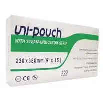 Uni-Pouch Sterilisation Pouch with Indicator Strips 230 x 380mm 200 box