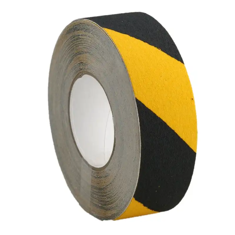 Anti-Slip Tape Black/Yellow Stripes 50mm x 18m Roll, Each