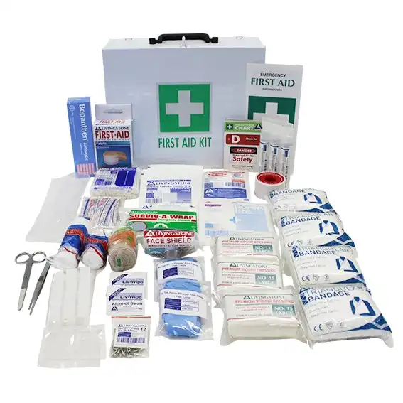 Livingstone First Aid Kit Class B Complete Set In Metal Case for 11-99 people