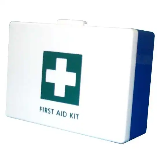 Unbranded First Aid Empty Plastic Case Mini 14 x 9.7 x 4.5 cm Blue