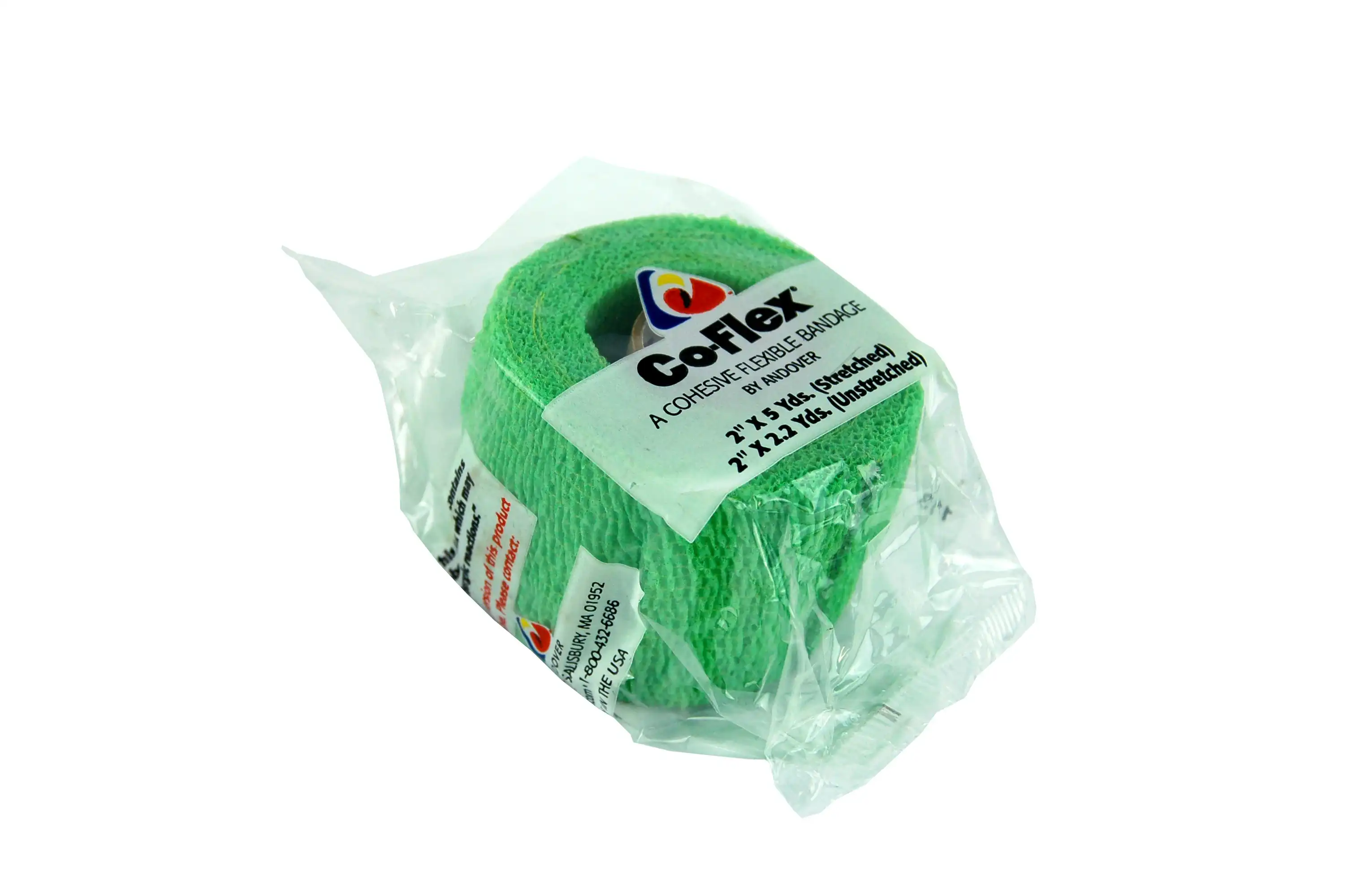 E.Z. Ban Wrap Cohesive Elastic Bandage 5cm x 2m stretch to 4.5m Neon Green