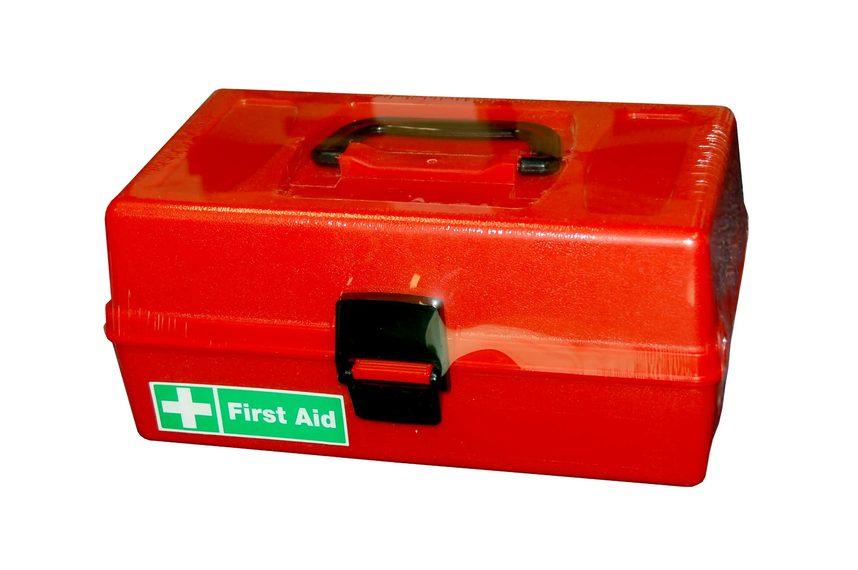 Livingstone First Aid Empty Polypropylene Case 30 x 18.5 x 14 cm Red Lid and Red Base with Compartments