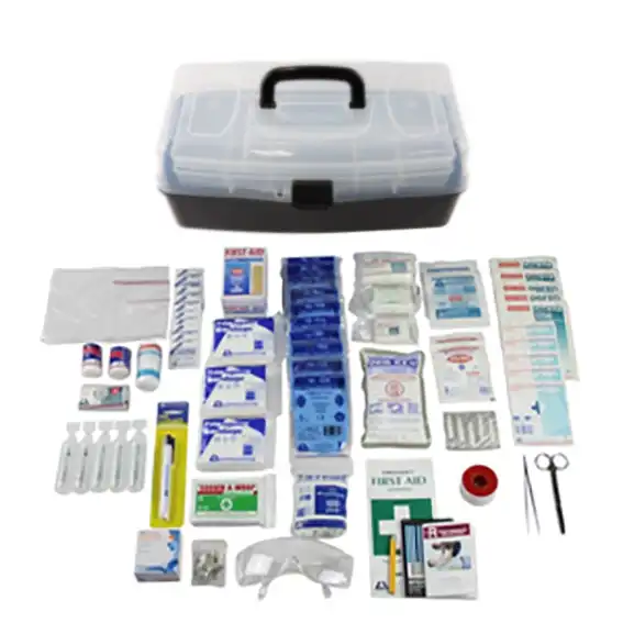 Livingstone Western Australia Low Risk First Aid Kit Complete Set In Recyclable Plastic Case for 1-25 people