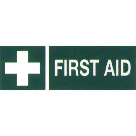 First Aid Label 25 x 125 MM 10 Packet, One Sheet