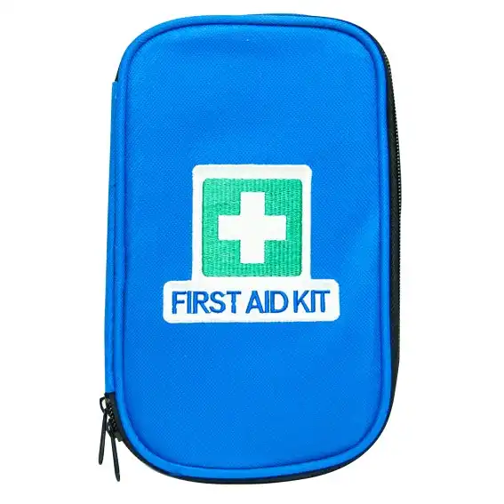 Unbranded First Aid Empty Oxford Cloth Case Everyday Use 21x13.5x5 Blue