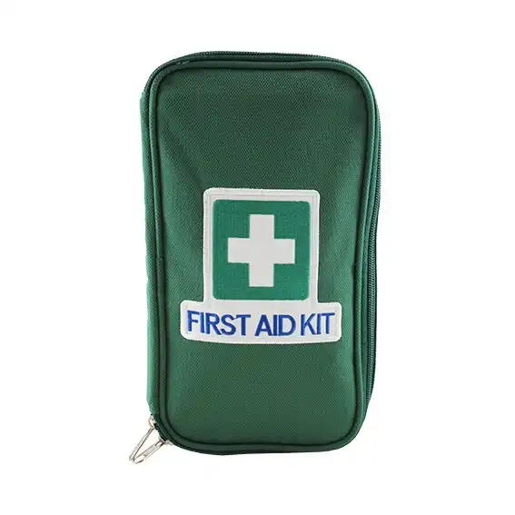 Unbranded First Aid Empty Oxford Cloth Case 25.5 x 13.5 x 7.5cm Green