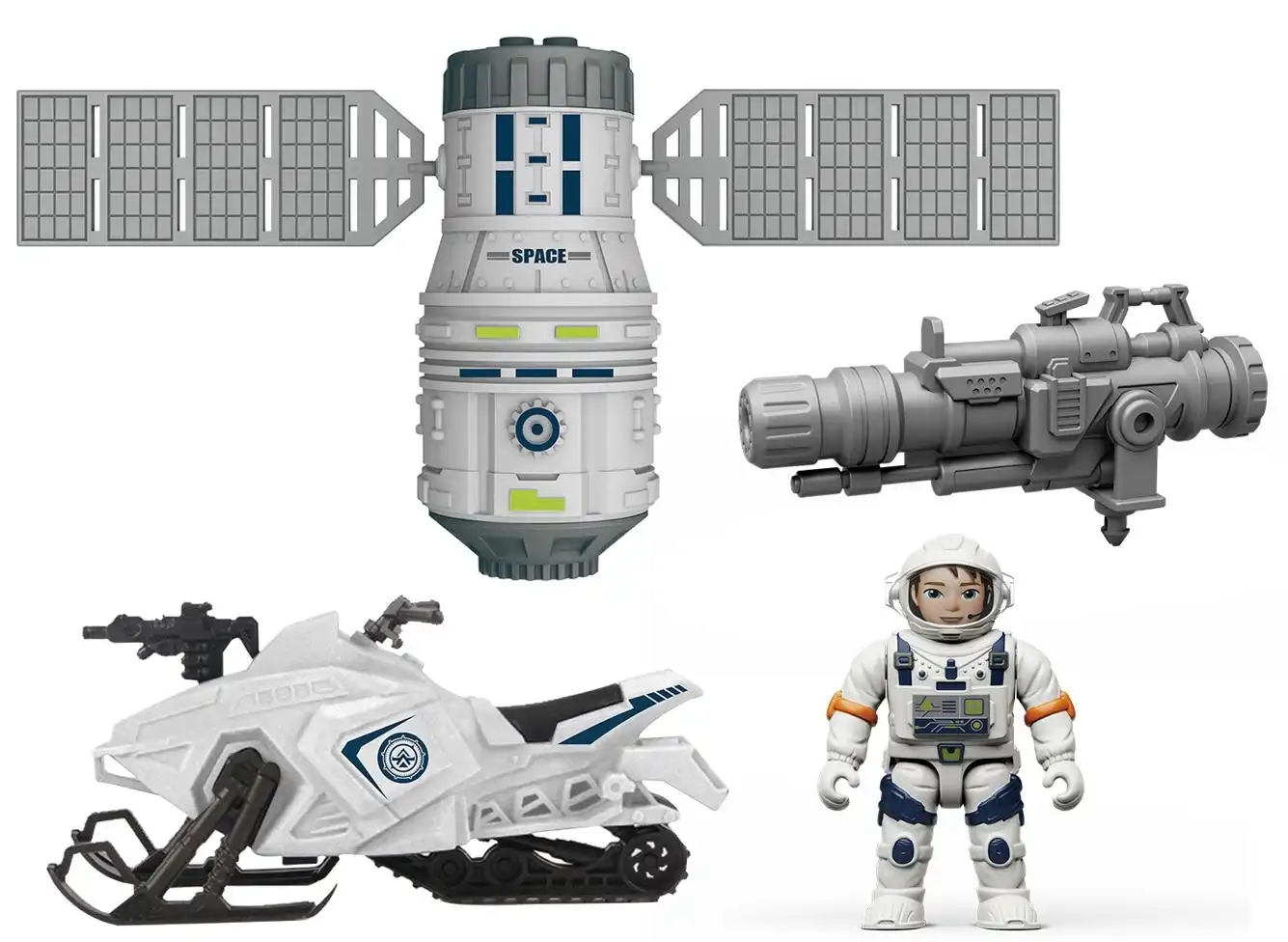 Space Adventure Motorbike and Space Station Set