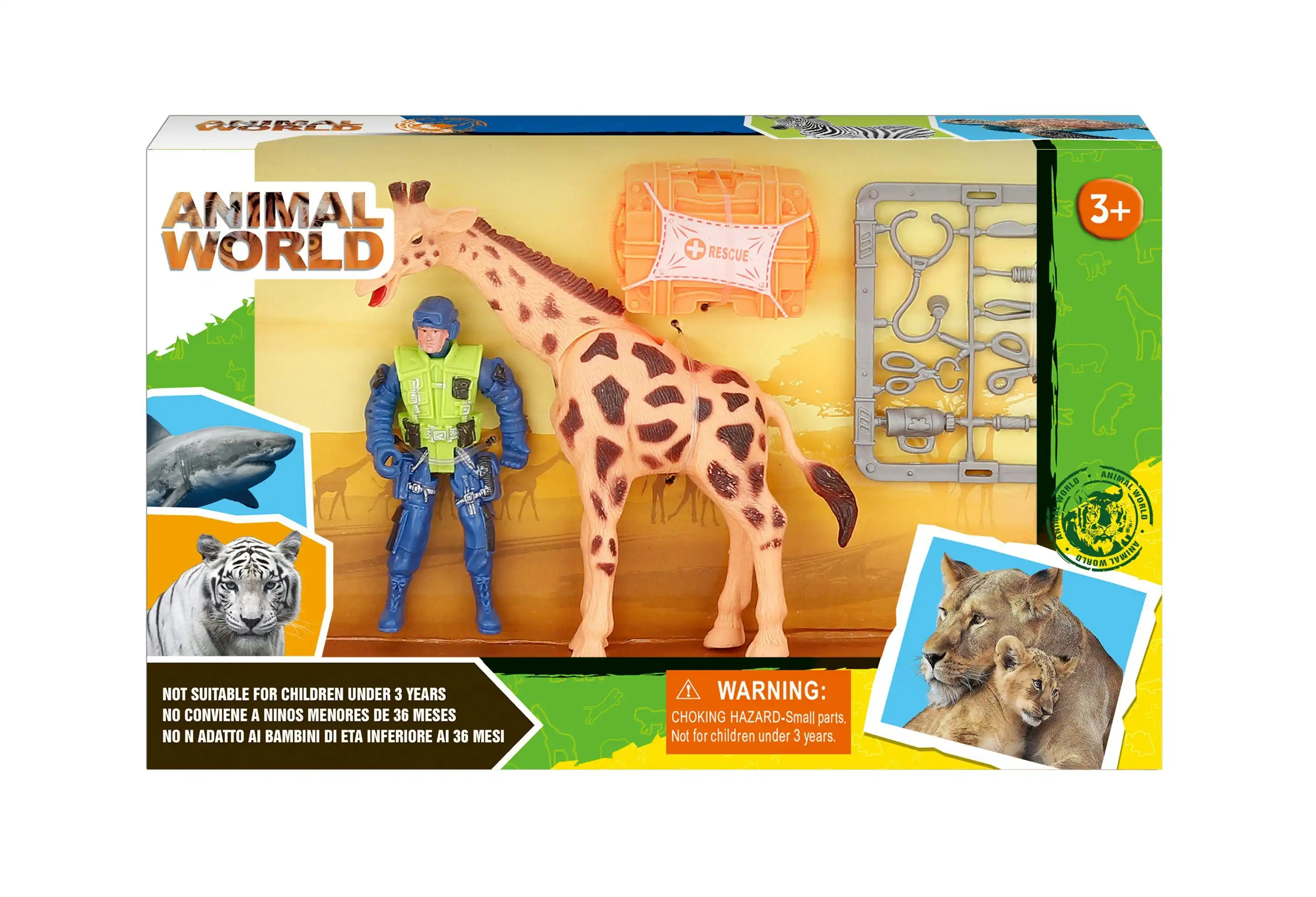 Animal World Giraffe Playset
