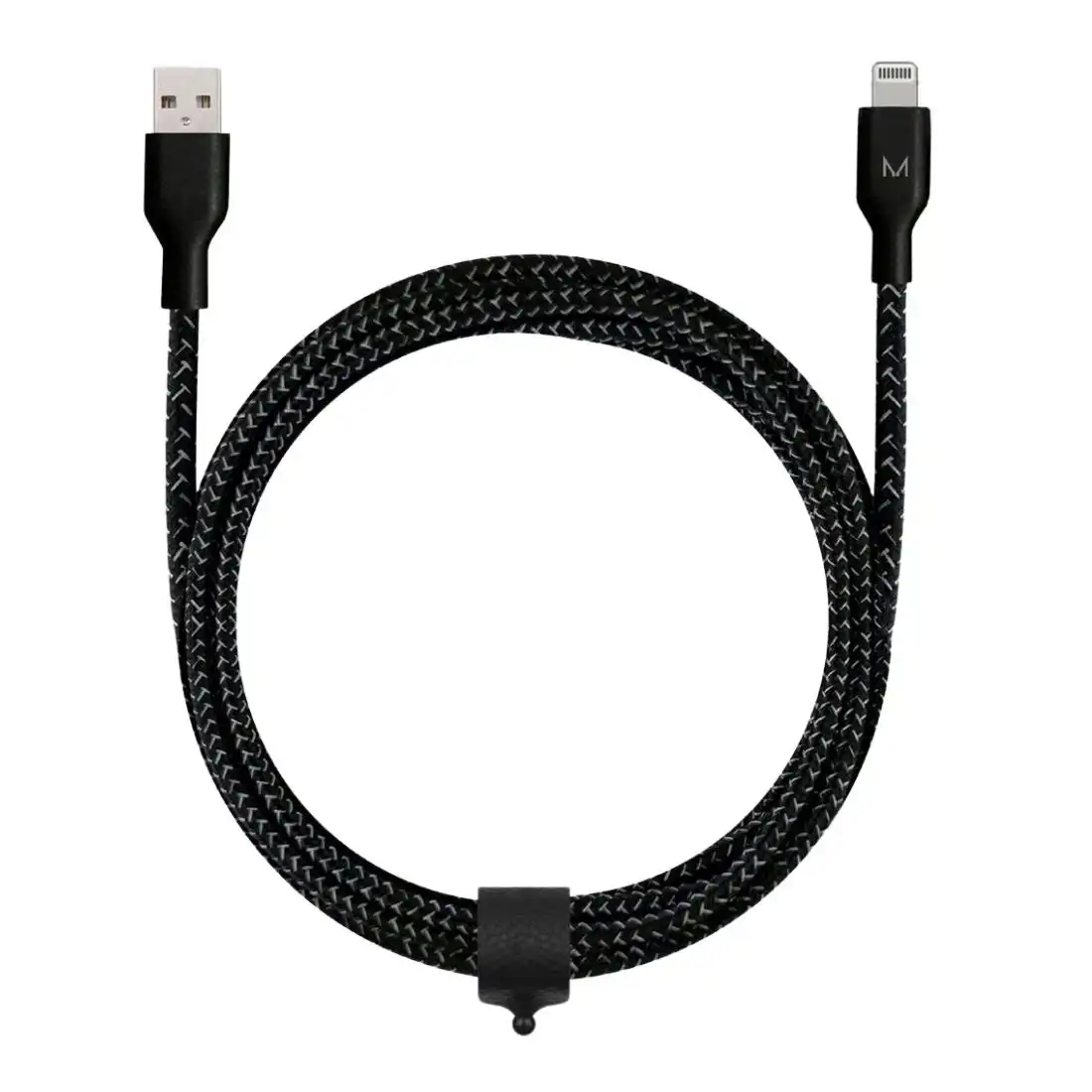 Moyork Cord+ 3m USB-A to Lightning Nylon Cable - Raven Black
