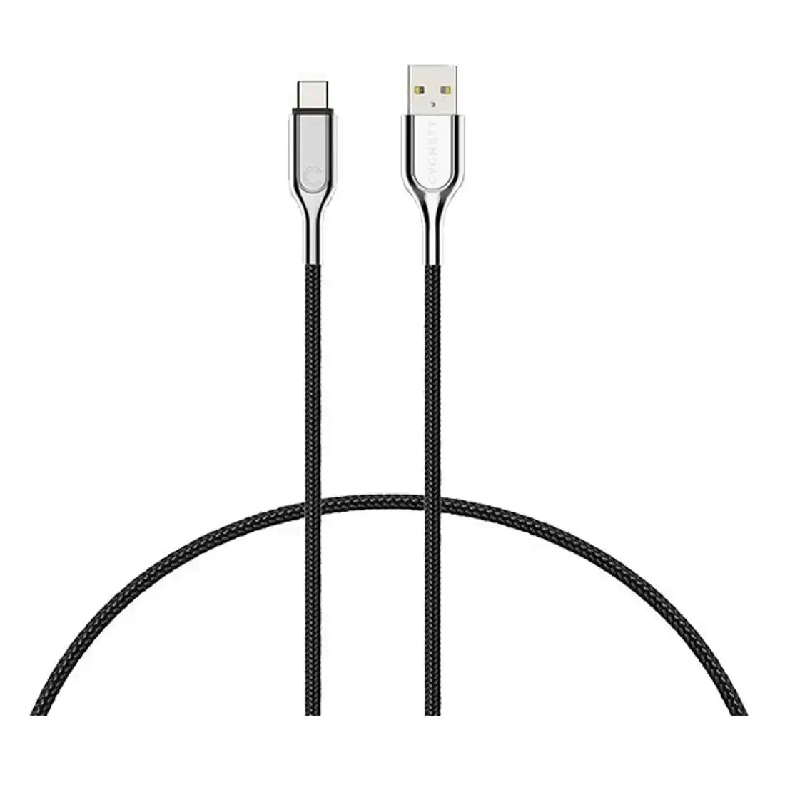 Cygnett Armored 2.0 USB-C to USB-A Cable 1M (3A/60W) - Black