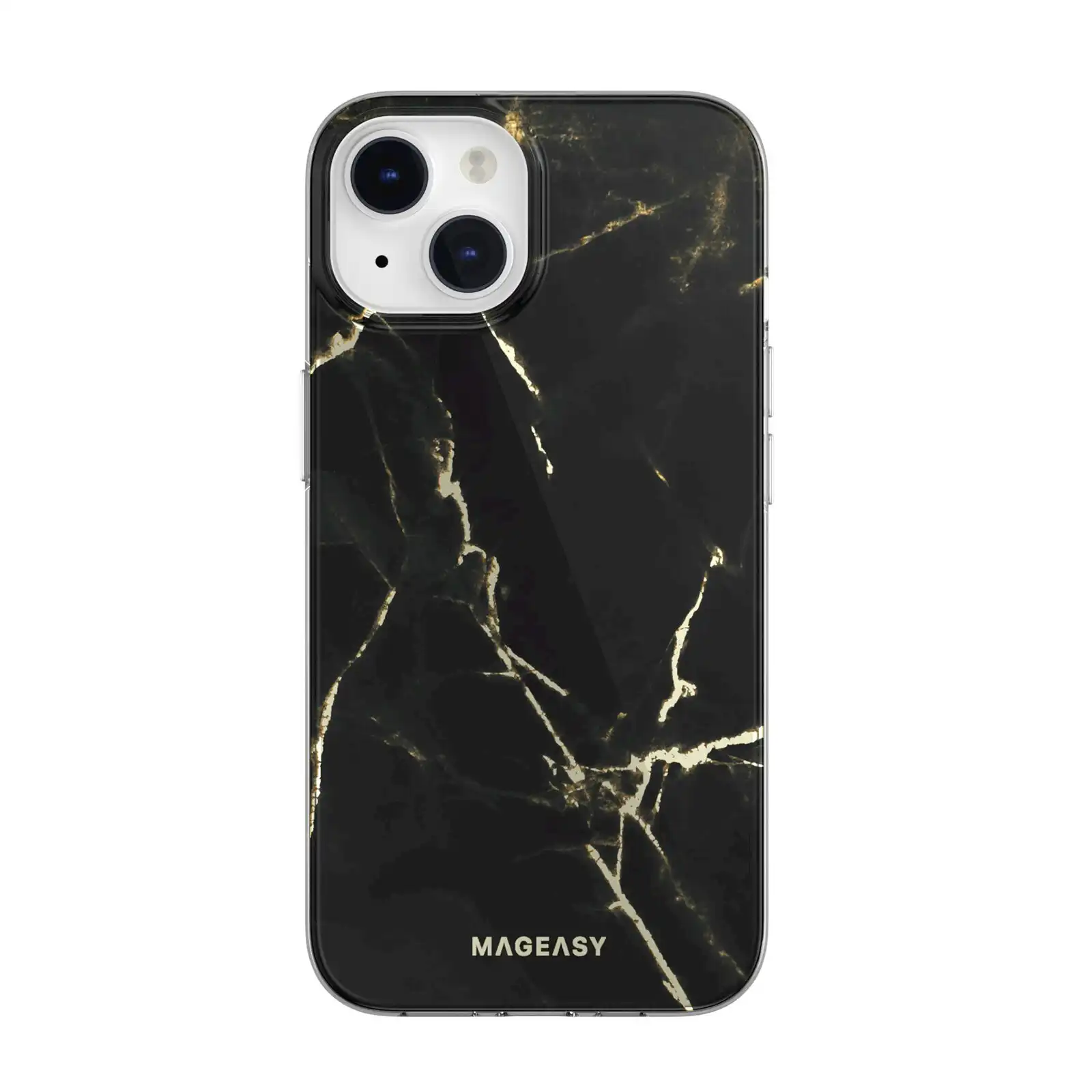 MagEasy Marble Case (magsafe) For Iphone 14 - Pearl Black