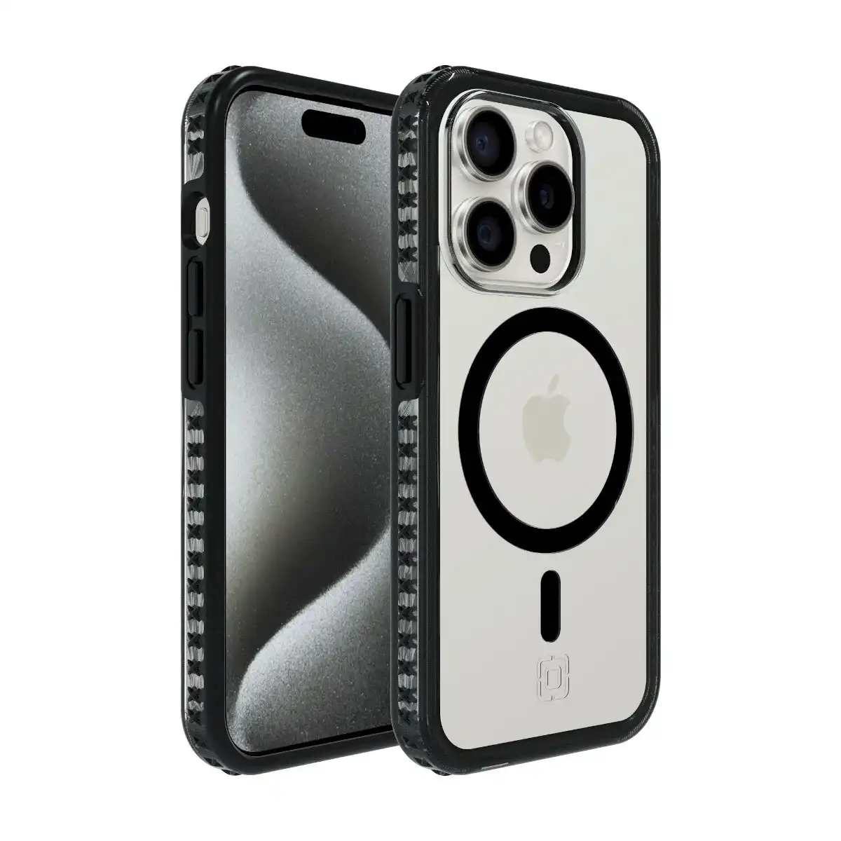 Incipio Grip Magsafe Case For Iphone 15 Pro - Black/clear