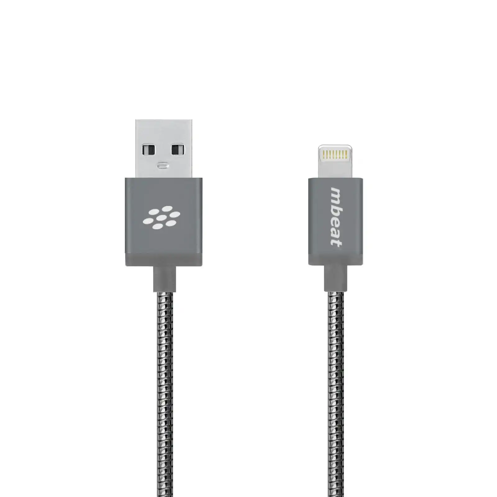 mBeat Toughlink Usb-a To Lightning Cable 1.2m - Grey
