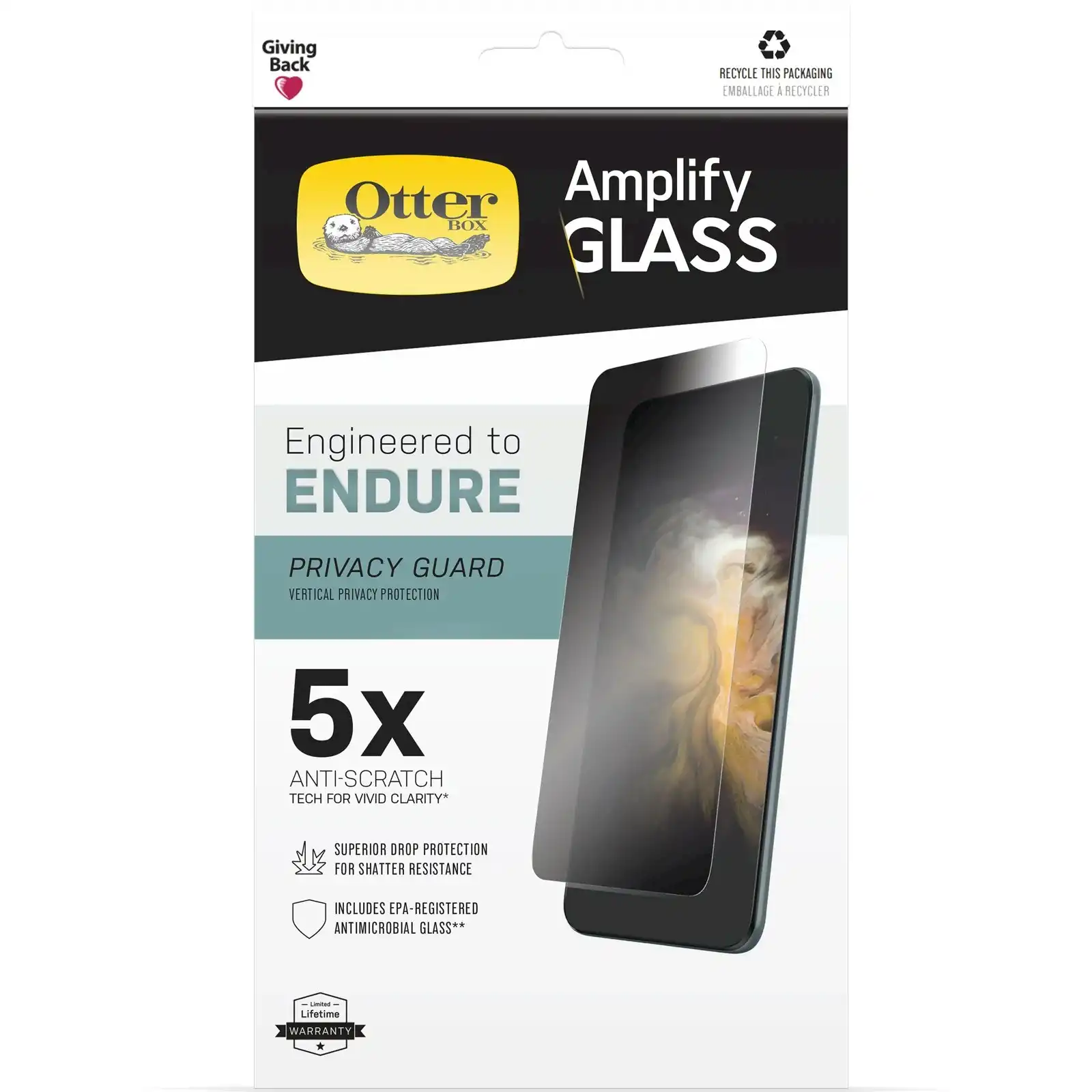 Otterbox Amplify Privacy Screen Protector For Apple Iphone 14 Plus
