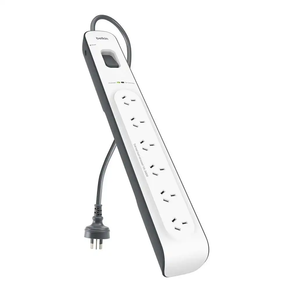 Belkin 6-oulet Surge Protection Strip With 2m Power Cord