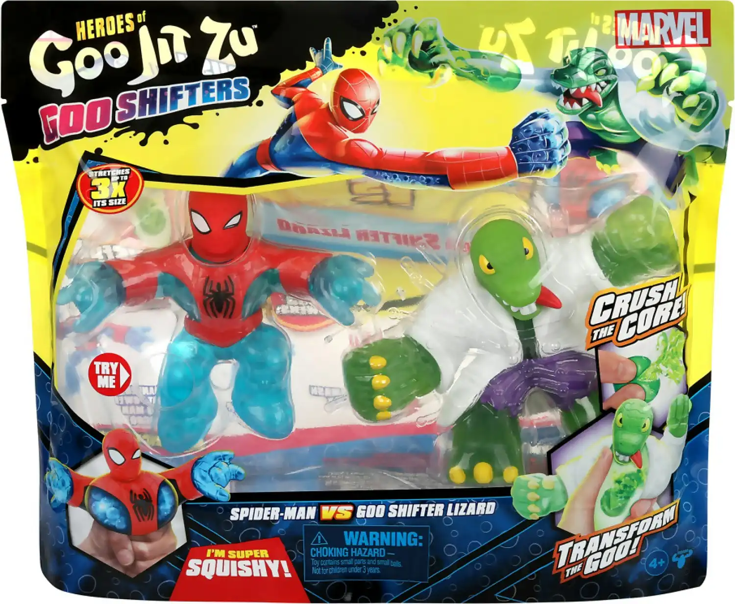 Heroes Of Goo Jit Zu - Marvel Goo Shifters Spider-man Vs Goo Shifter Lizard