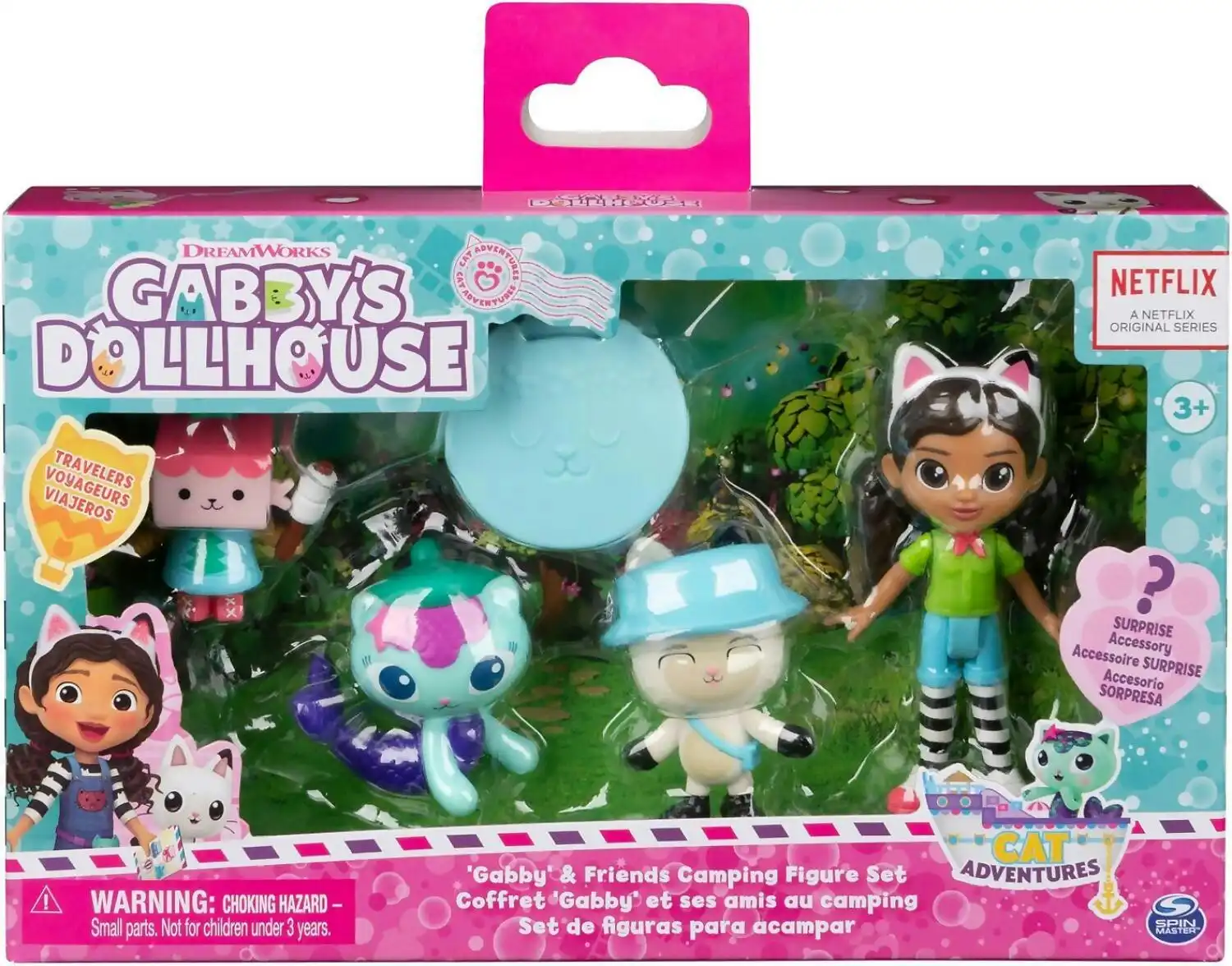 Gabby's Dollhouse - Gabby & Friends Camping Figure Set