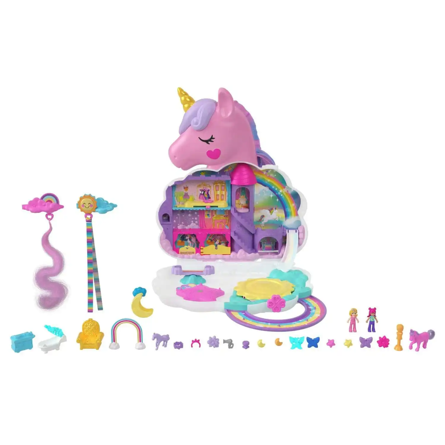 Polly Pocket - Rainbow Unicorn Playset Mattel