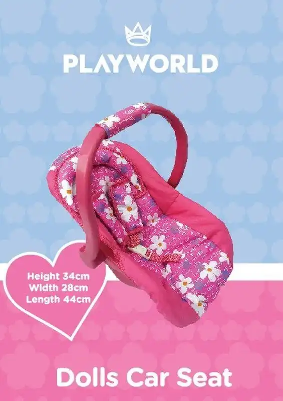Playworld - Dolls Car Seat Pink