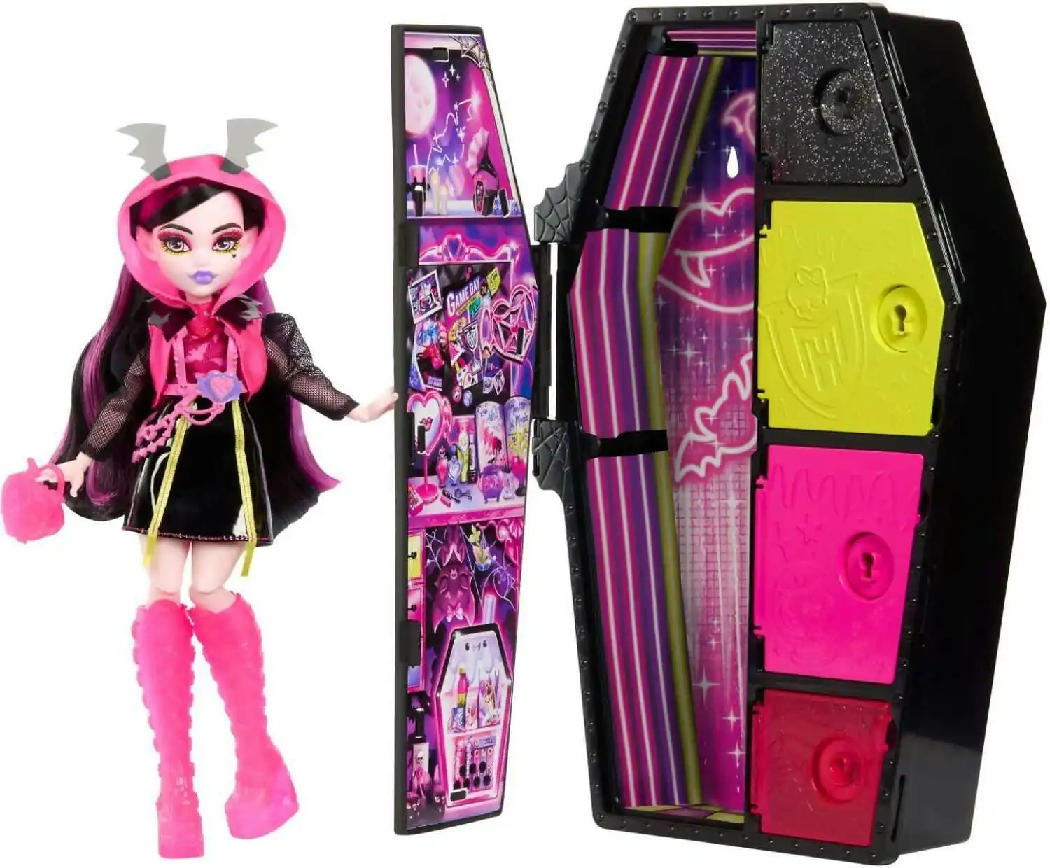 Monster High - Draculaura Skulltimate Secrets: Neon Frights - Mattel