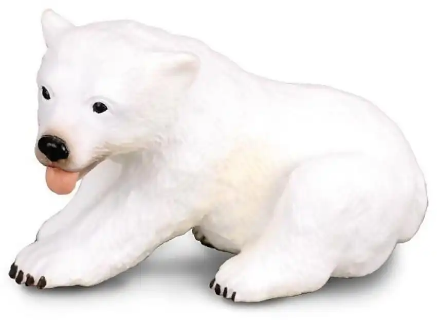Collecta - Polar Bear Cub Sitting Figurine