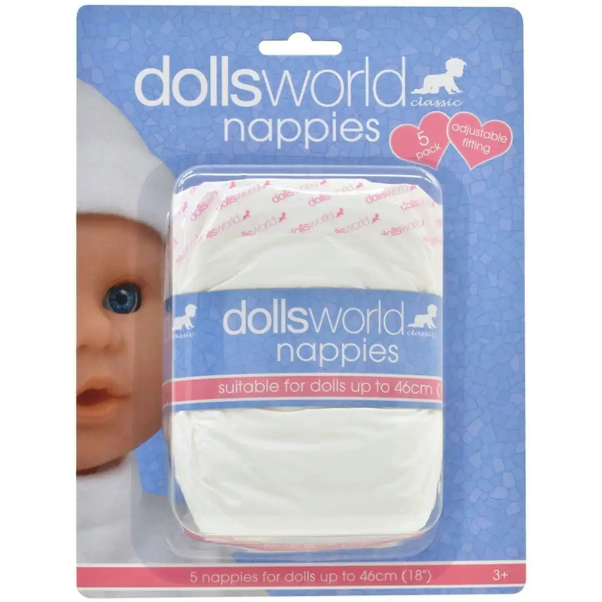 DollsWorld - Nappies 5 Pack