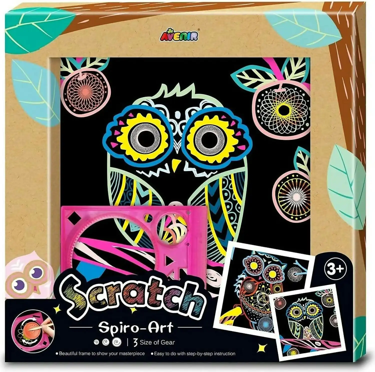 Scratch Spiro Art Owl Avenir - Johnco
