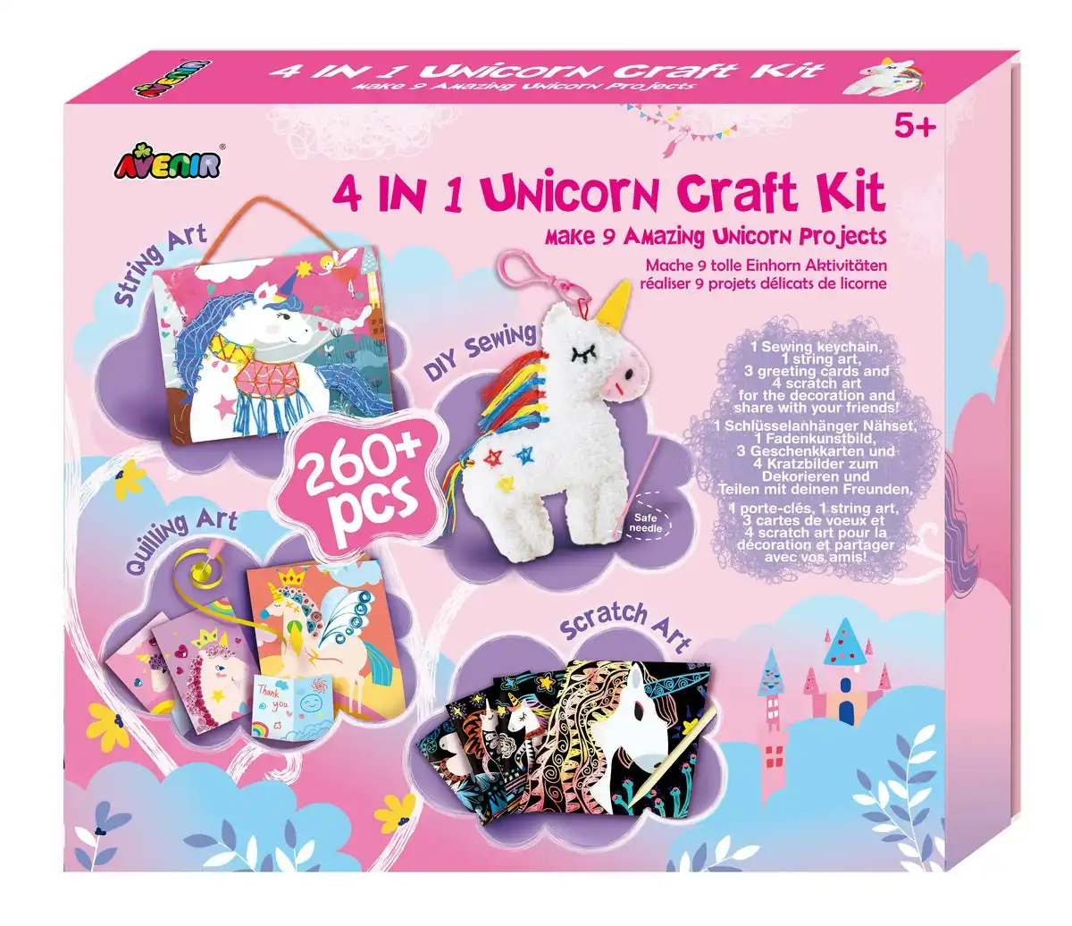 Avenir 4 In 1 Unicorn Craft Kit