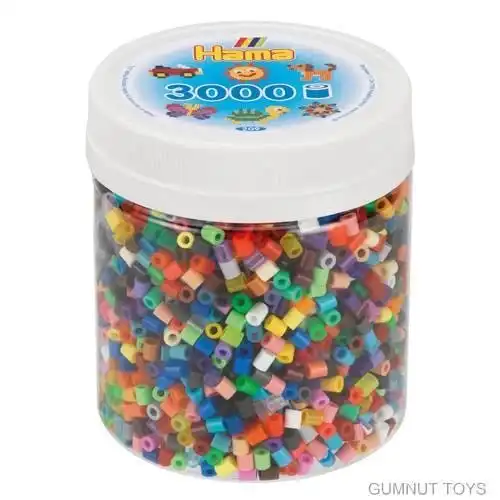 Hama Beads Tub - Craft Kit - 3000 Pieces Primary Pack