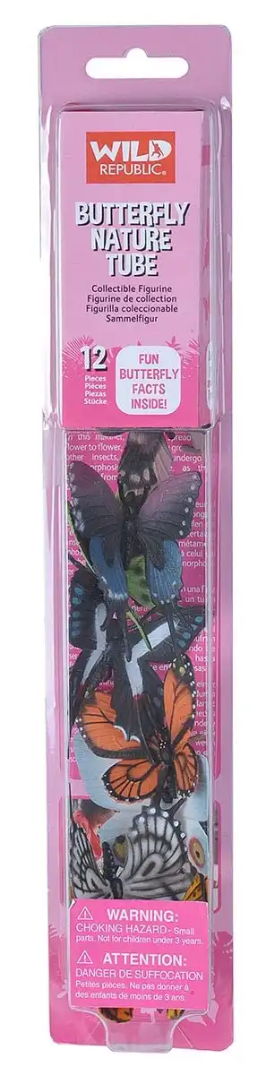Wild Republic Nature Tubes Butterfly Figurines