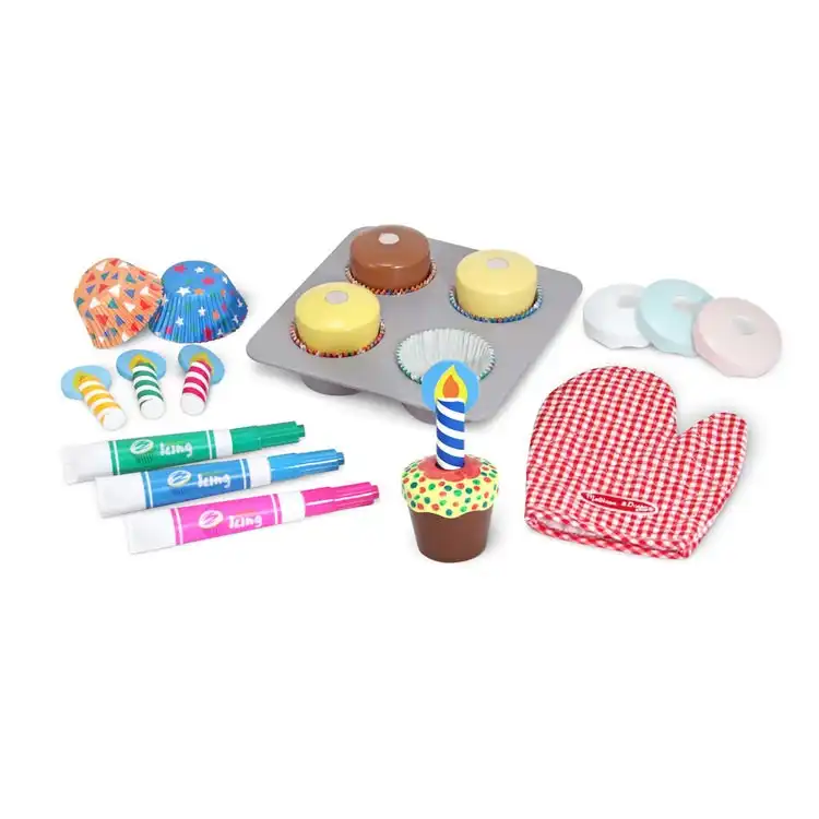 Melissa & Doug - Bake & Decorate Cupcake Set