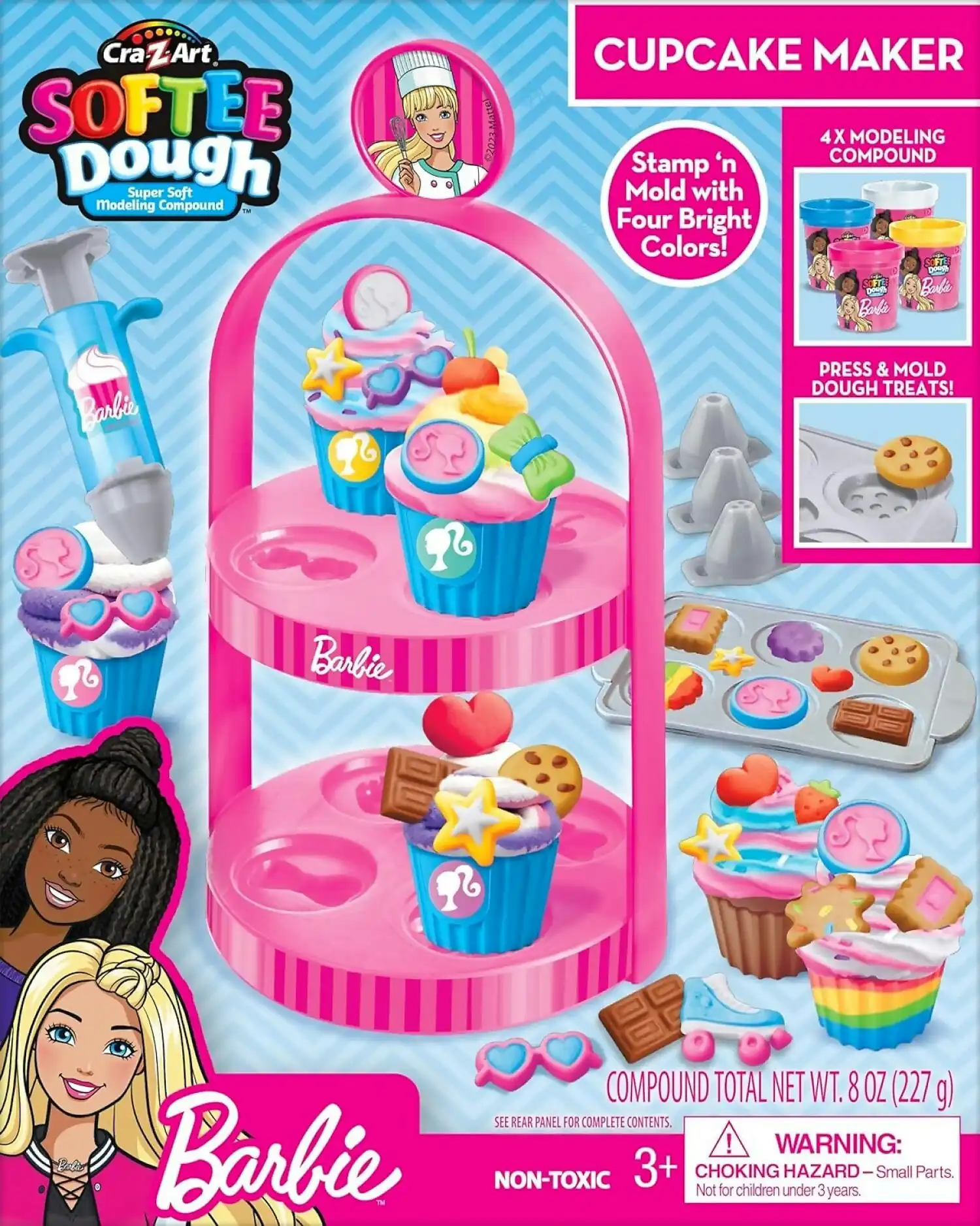 CRA-Z-ART - Barbie Softee Dough Bakery Cupcake Maker