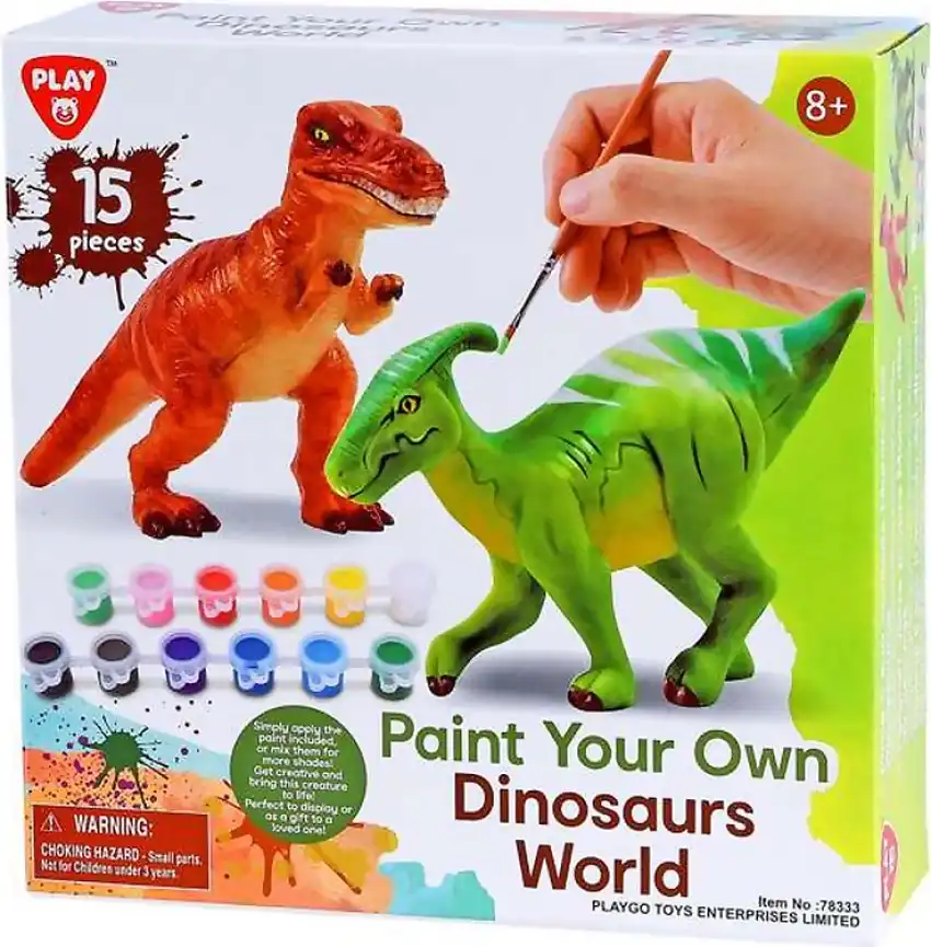 Playgo Toys Ent. Ltd - Paint Your Own Dinosaur World