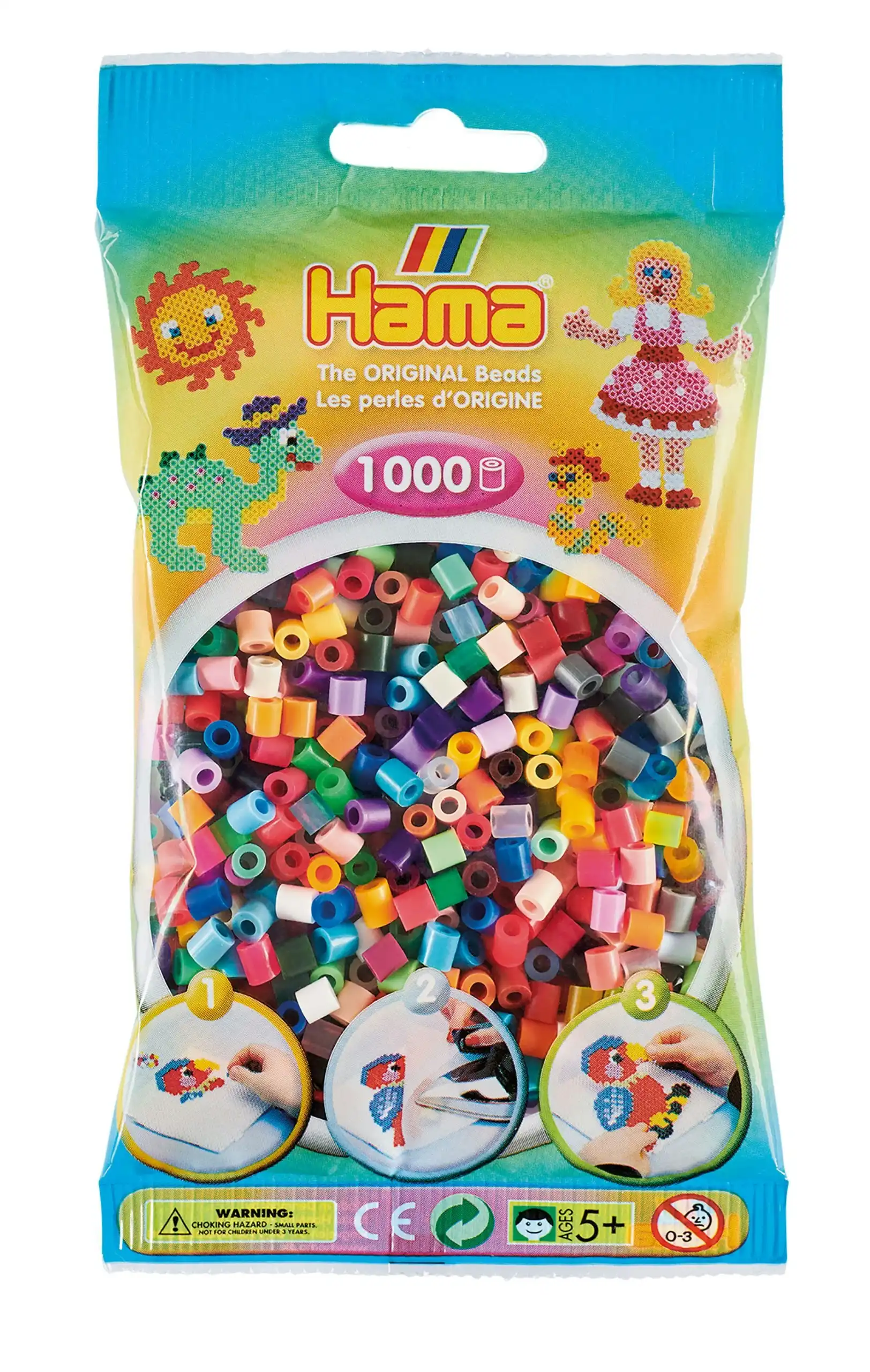 Hama - Beads 1000 Pieces Bag All Colours - Gdhama