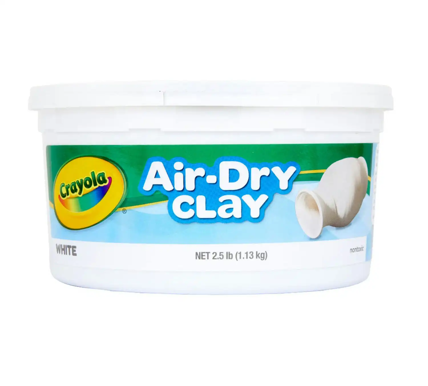 Crayola - White Air Dry Clay 1.3kg Resealable Bucket