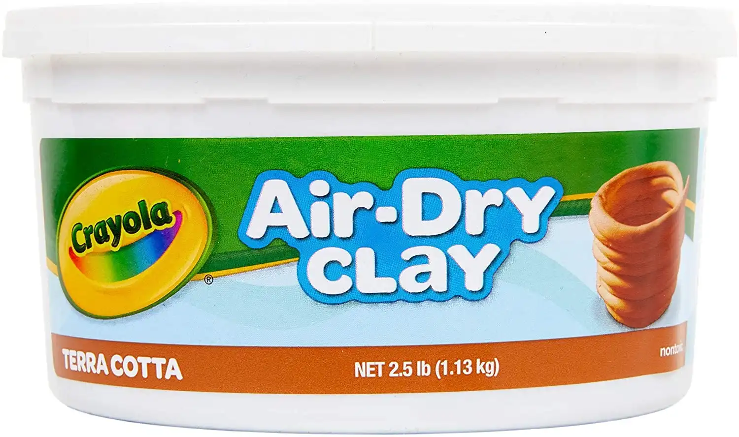 Crayola 1.13 Air Dry Clay Terracotta Colour Sculpt Model Clay Great For Art Projects! Crayola