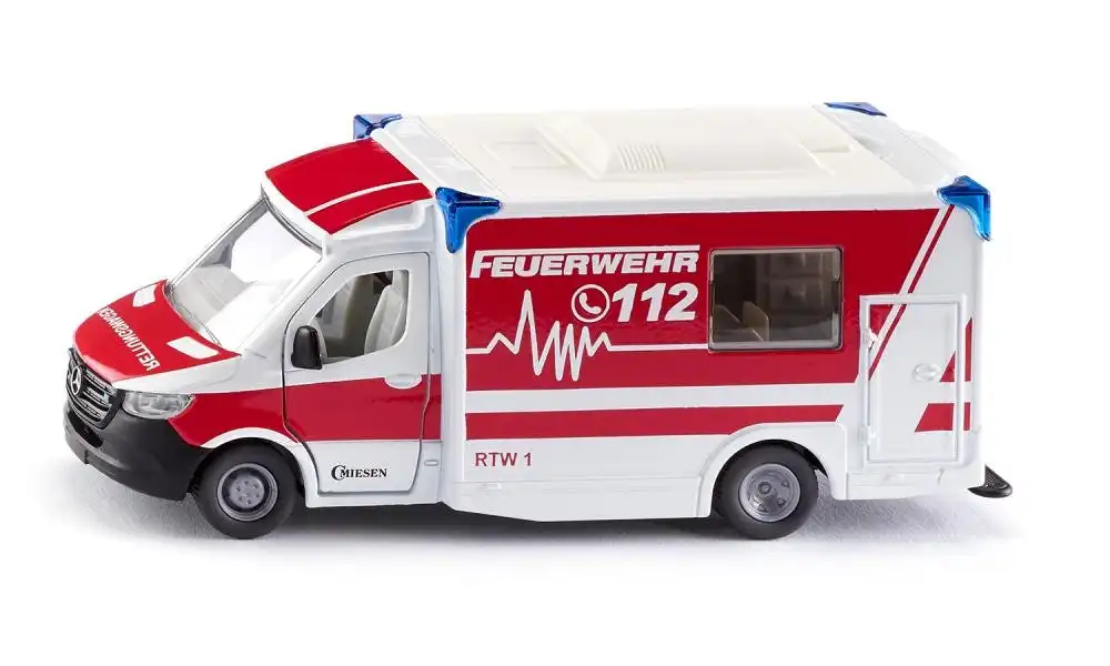 Siku - Mercedes-benz Sprinter Miesen Type C Ambulance Fire  Rescue