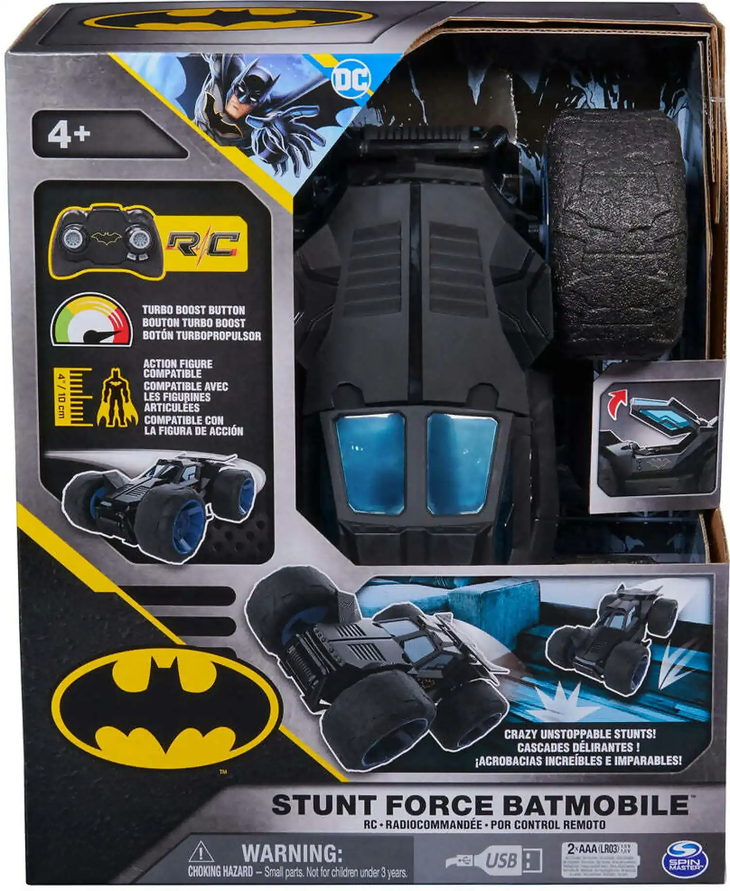 Dc - Remote Control Batman Stunt Force Batmobile